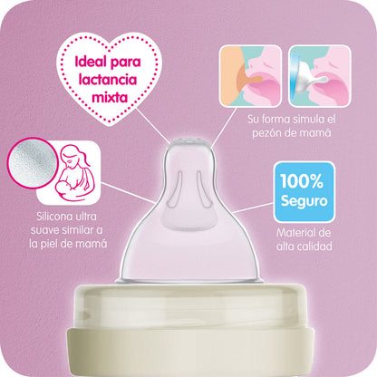 Mamadera Ultivent 260 Ml Rosada