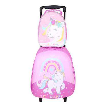 Mochila Con Ruedas Unicornio Bts23