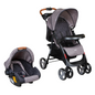 Coche Travel System Pompeya gris