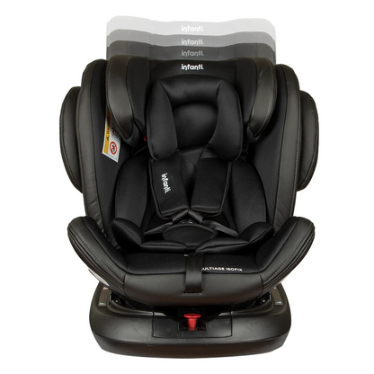 Silla de auto convertible Multiage Negra