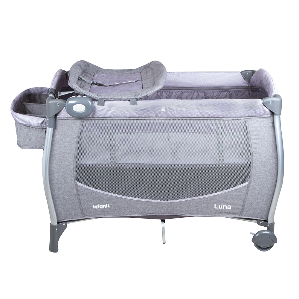 Cuna Playard Luna Gris Dots