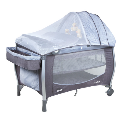 Cuna Playard Luna Gris Dots