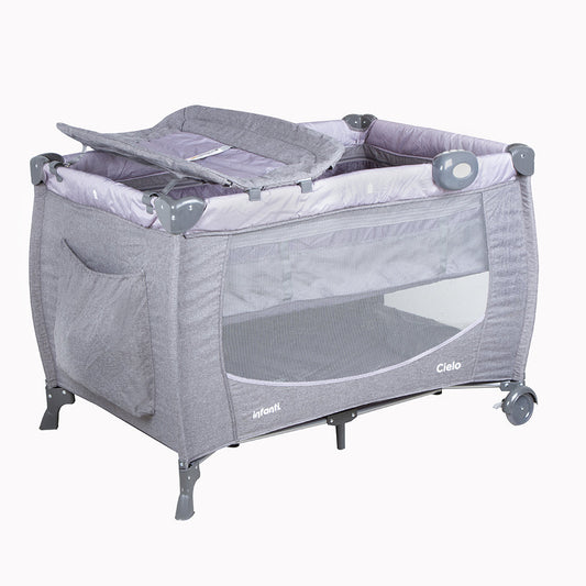 Cuna Playard Cielo Gris