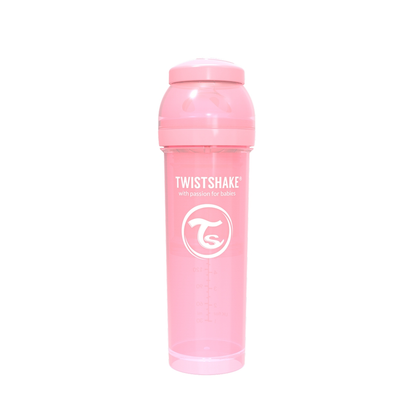 Mamadera Twistshake Anti-Cólico 330ml pastel