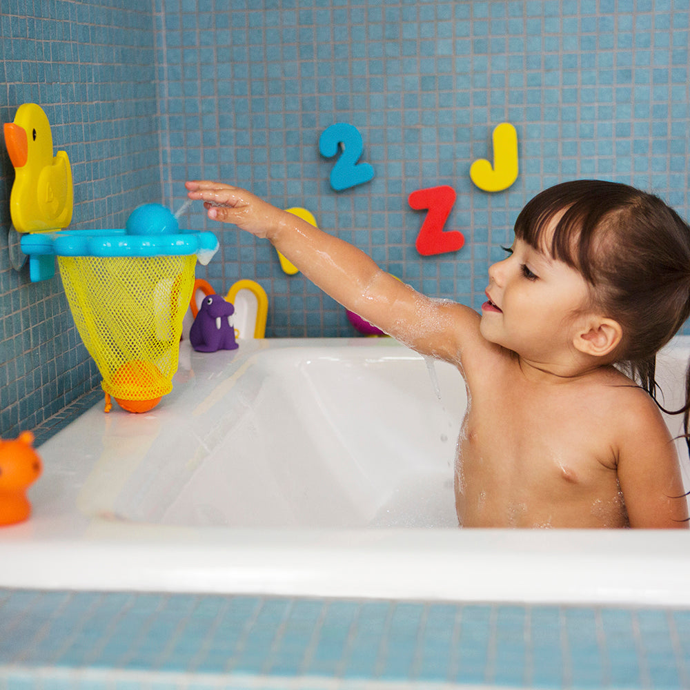 Juguete de baño Patito con pelotas