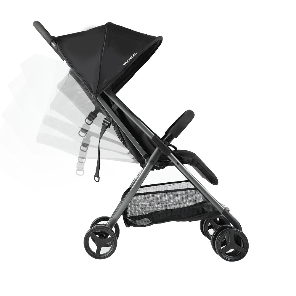 Coche paseo Traveler Negro