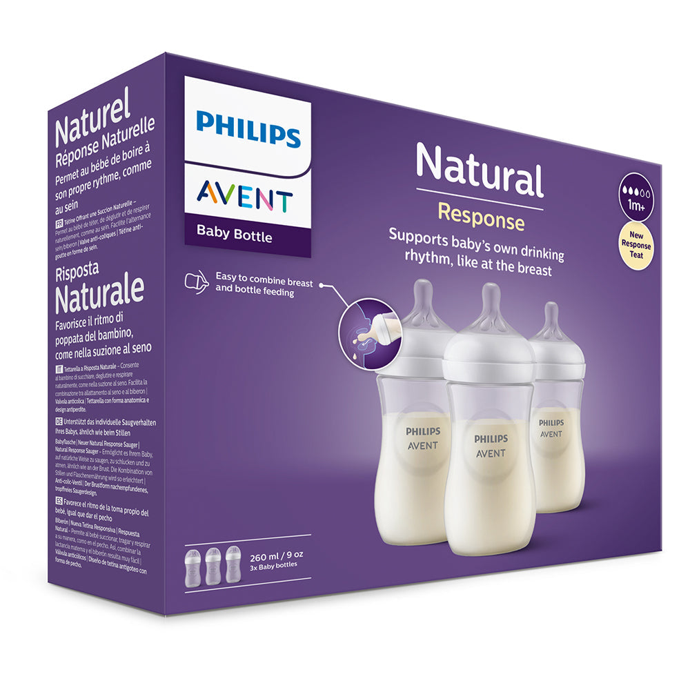 Set 3 Mamaderas Natural 3.0 260 Ml