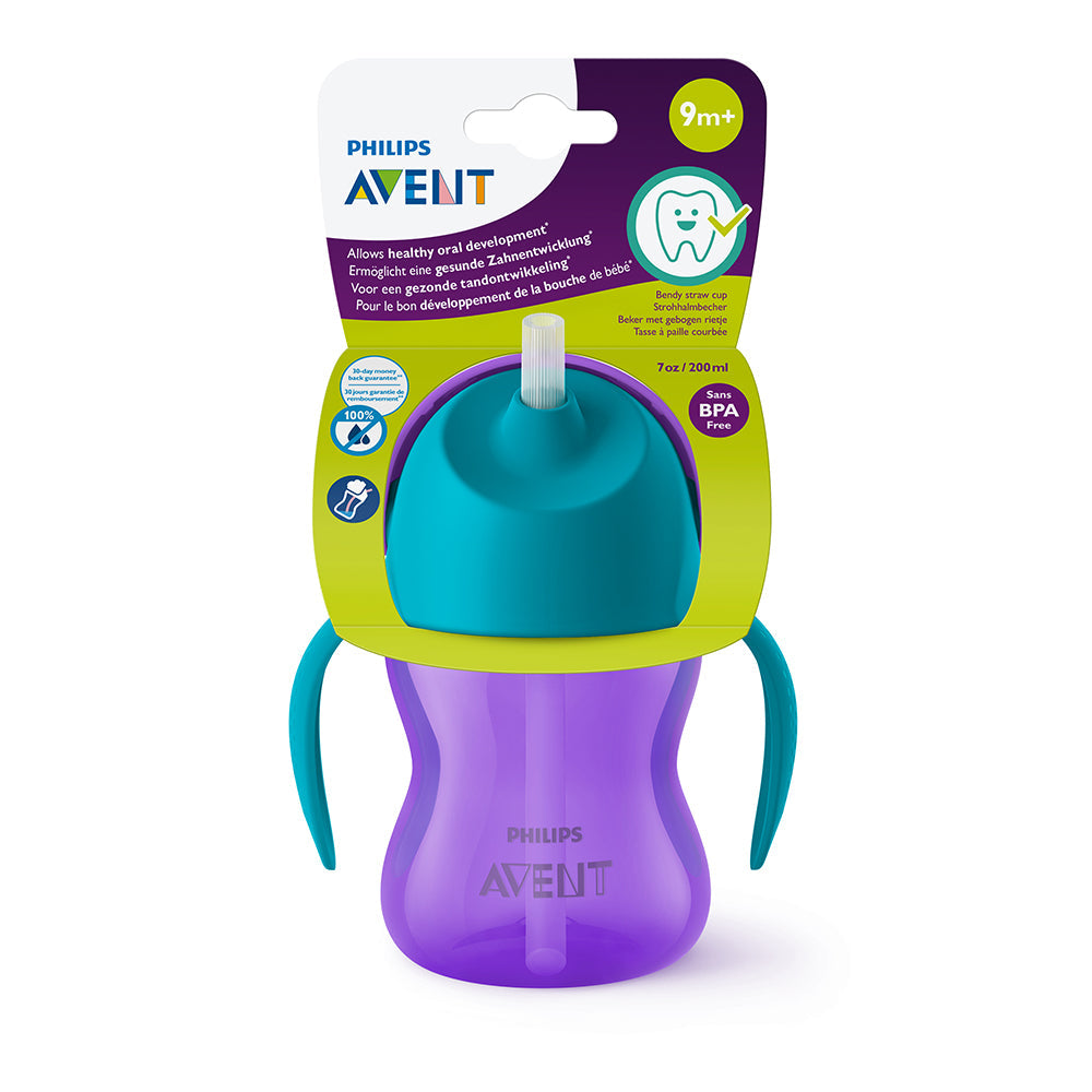 Vaso con Bombilla Flexible de 200 Ml/7 Oz Dino Niña