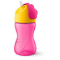 Vaso con Bombilla Flexible de 300 Ml/7 Oz Dino Niña