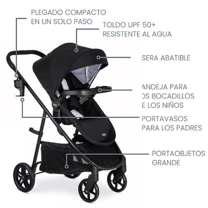 Coche Travel System Brook-Willow Onix Glacier Britax