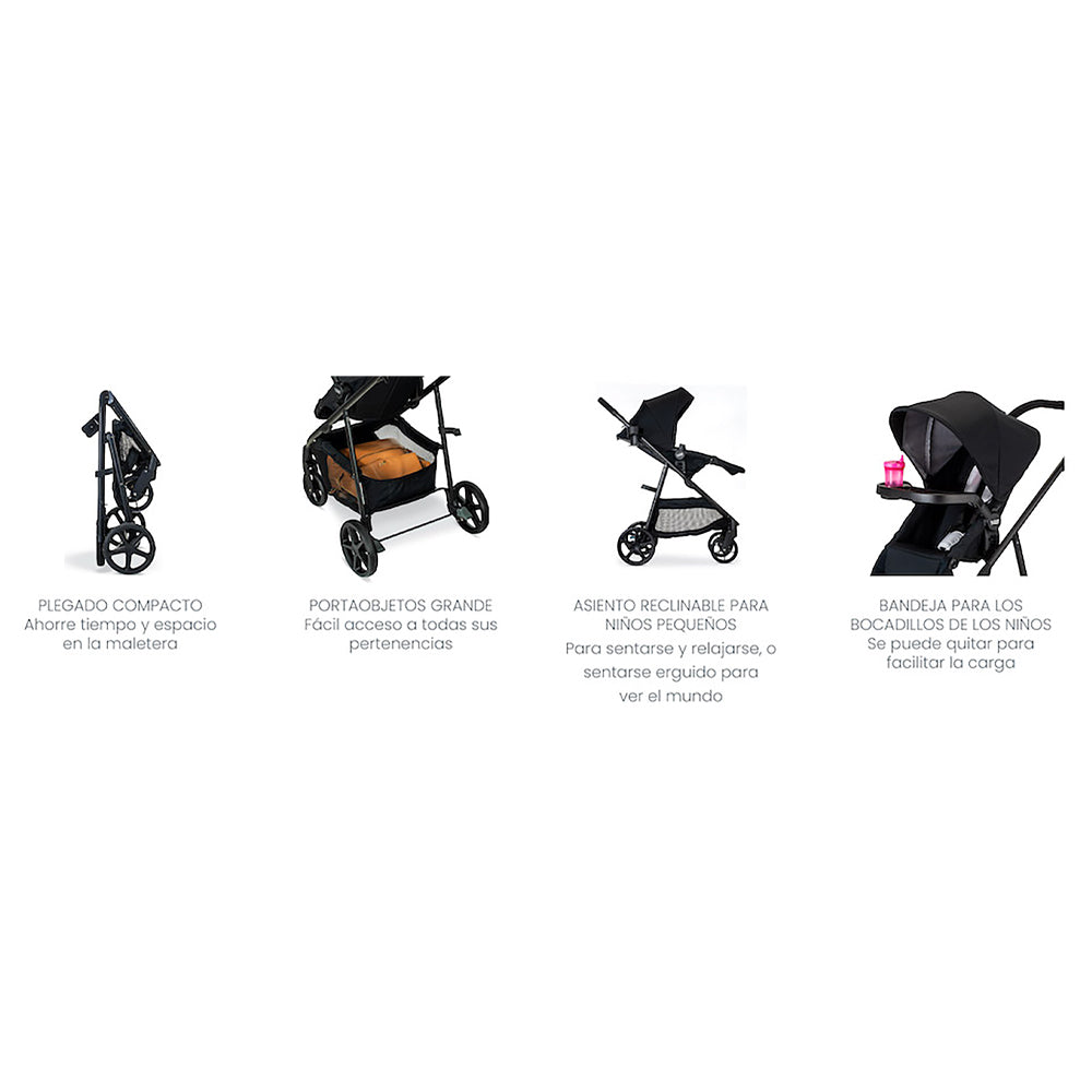 Coche Travel System Brook-Willow Onix Glacier Britax