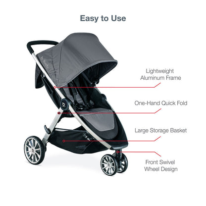 Coche travel system blively/bsafe gen2flexfit fog