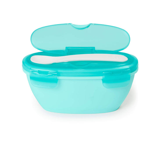 Easy-Serve Travel Bowl & Spoon- Teal