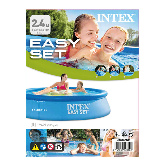 Piscina easy set 244 x 61 cm sin filtro