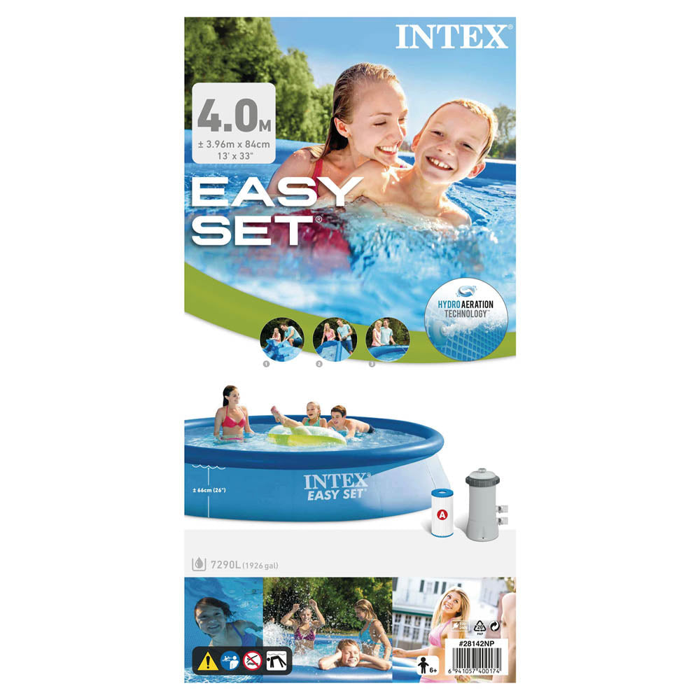 Piscina easy set 396 x 84 cm