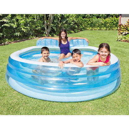 Piscina familiar wishing swim center 224 x 216x 76 cm