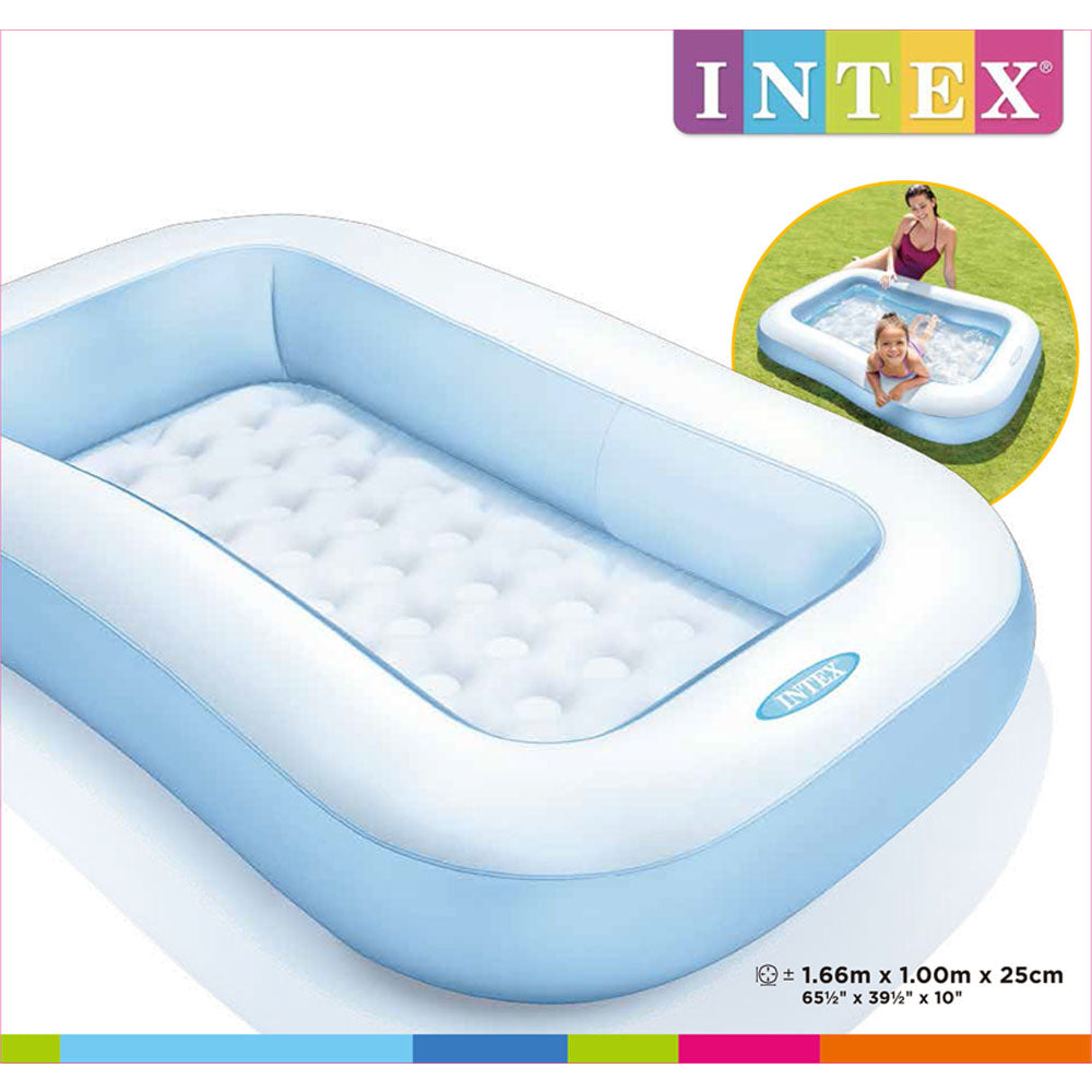 Piscina inflable rectangular 166 x 100 x 25 cm