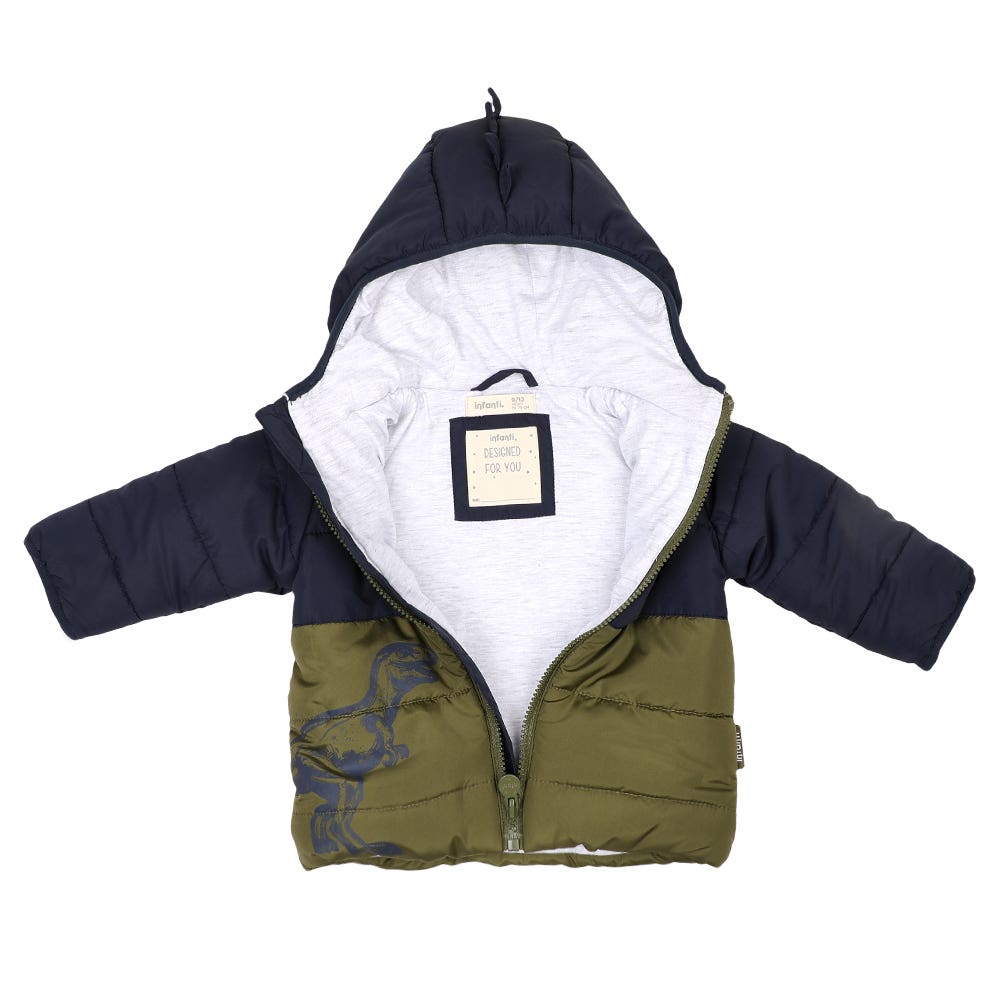 Parka Con Gorro Dino Niño